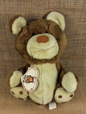 VTG 1981 Just In Sutton Toy Co. Plush Teddy Bear Brown & Cream 12"